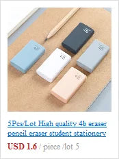 3 Pcs Soft Rubber 2B Pencil Eraser Student Art Sketch Painting Correction Supplies School Exam Writing Eraser Stationery