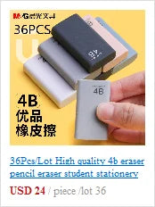 3 Pcs Soft Rubber 2B Pencil Eraser Student Art Sketch Painting Correction Supplies School Exam Writing Eraser Stationery