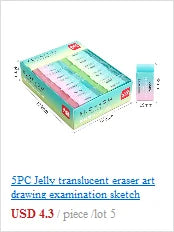 3 Pcs Soft Rubber 2B Pencil Eraser Student Art Sketch Painting Correction Supplies School Exam Writing Eraser Stationery